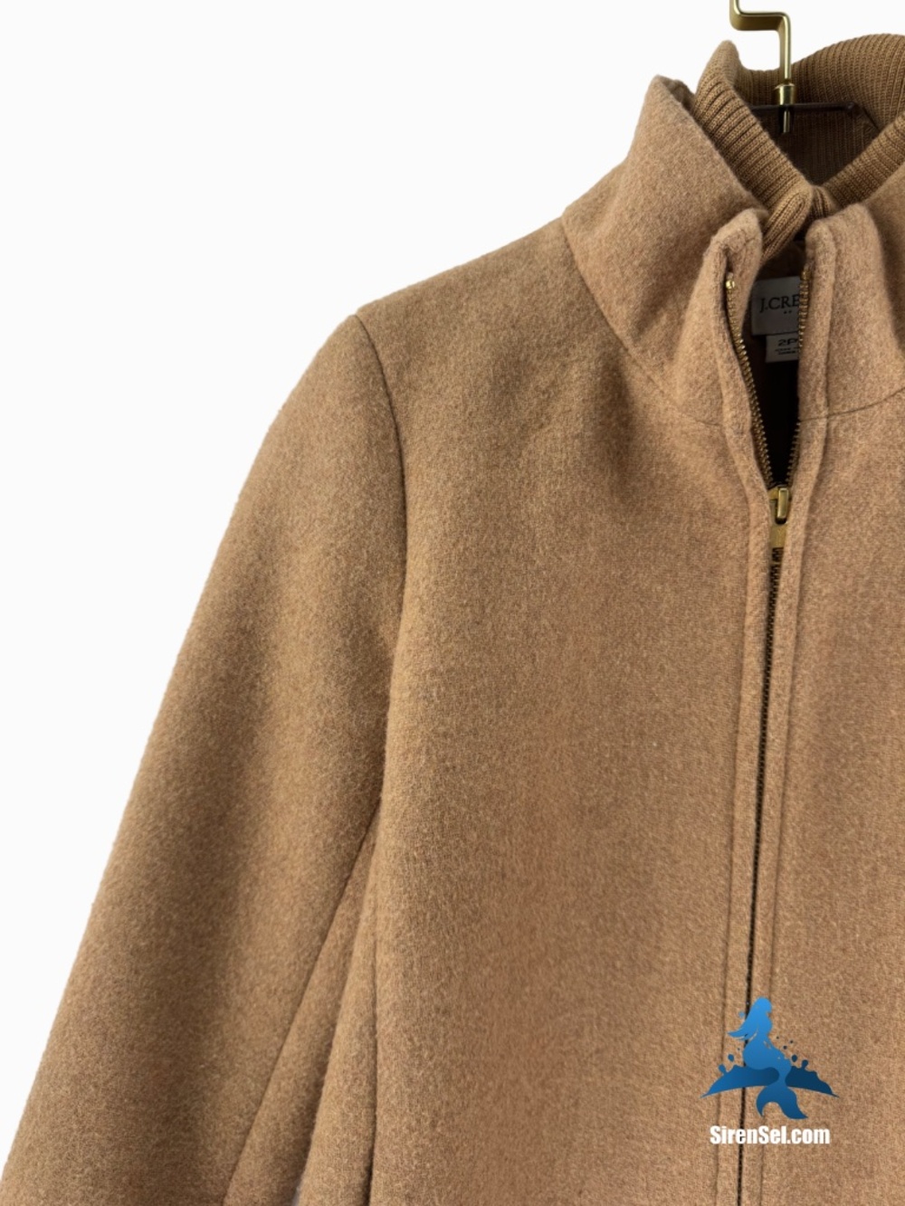 1329 J.Crew Cocoon Coat in Italian Stadium-Cloth Wool Blend – 2P – Camel - Picture 3 of 16